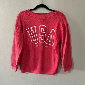 USA cropped sweatshirt - sz m